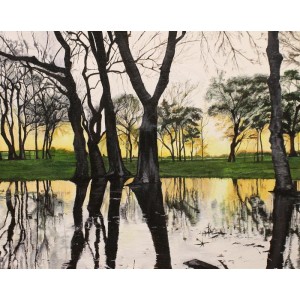 Tooba Bashir, 16 x 20 Inch, Oil on Canvas, Landscape Painting, AC-TBS-004